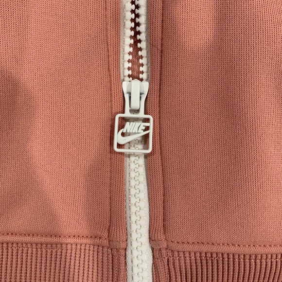 Pink Nike Zip Up Sweatshirt, Small - Picture 4 of 5